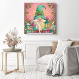 Holly Jolly Gnome Diamond Painting as Home Decor