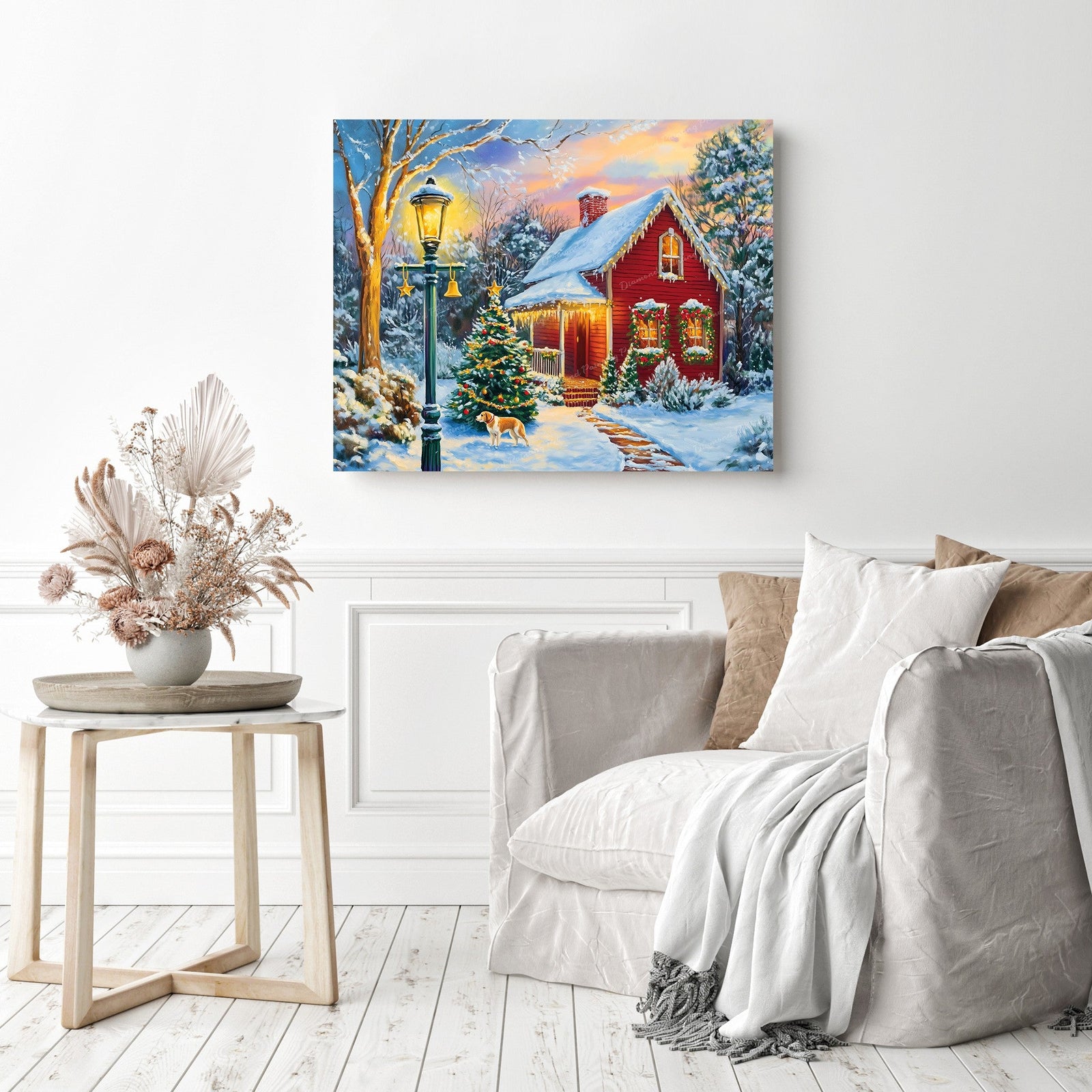 Home for Christmas Diamond Painting as Home Decor