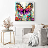 Jeweled Butterfly Diamond Painting as Home Decor