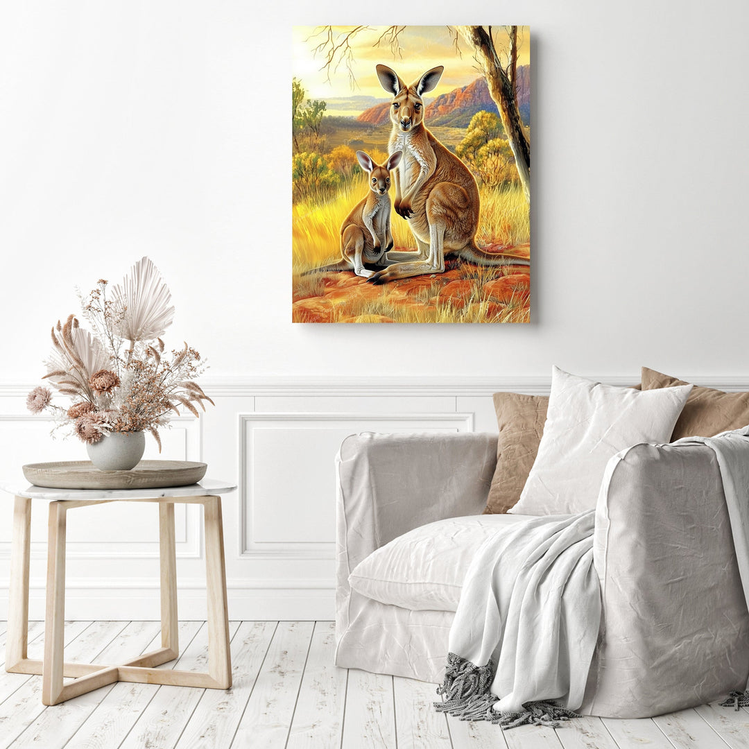 Kangaroo's Outback Adventure | Diamond Painting