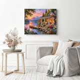 Lakeside Retreat Diamond Painting as Home Decor