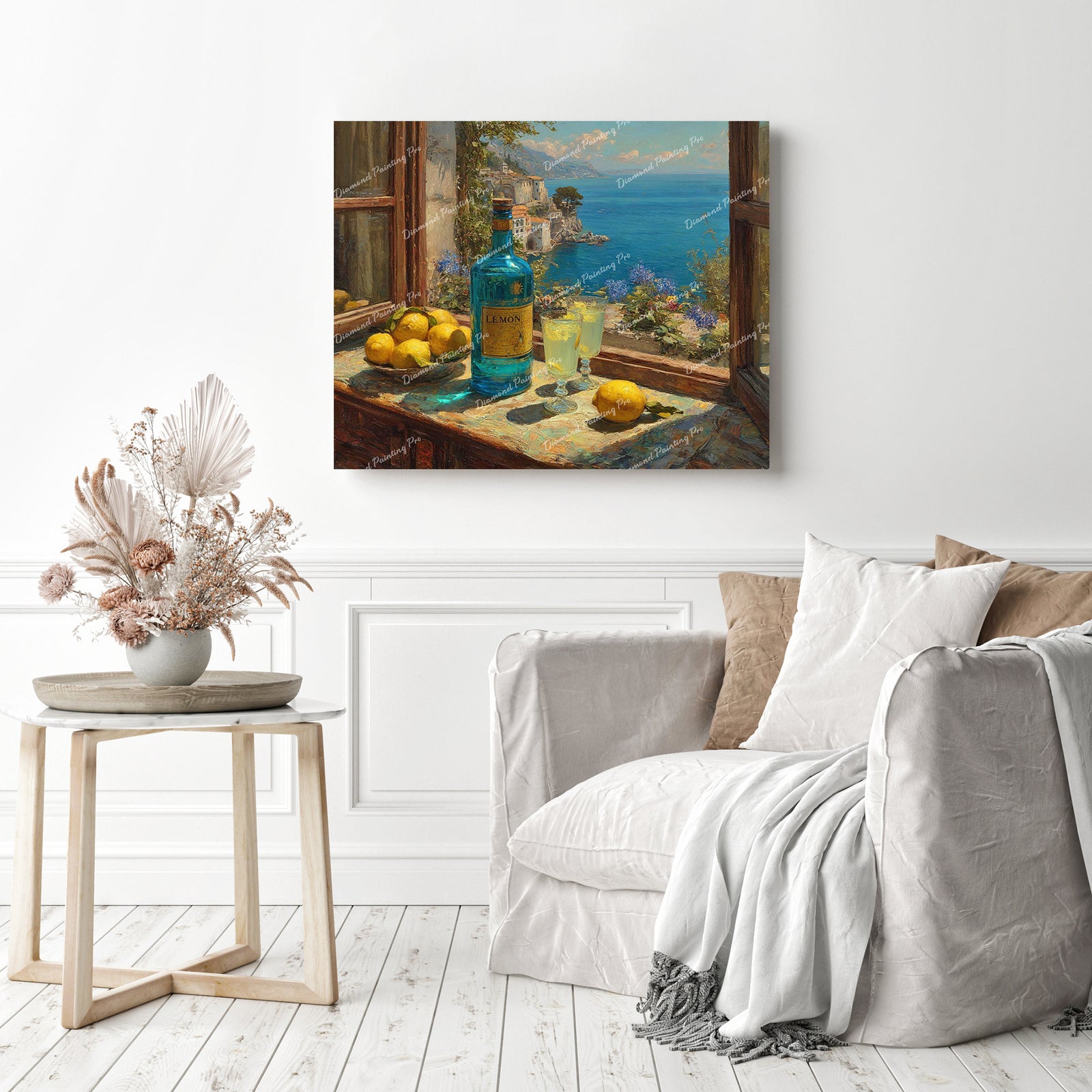 Limoncello Afternoon Diamond Painting as Home Decor