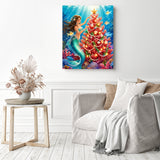 Mermaid’s Christmas Diamond Painting as Home Decor