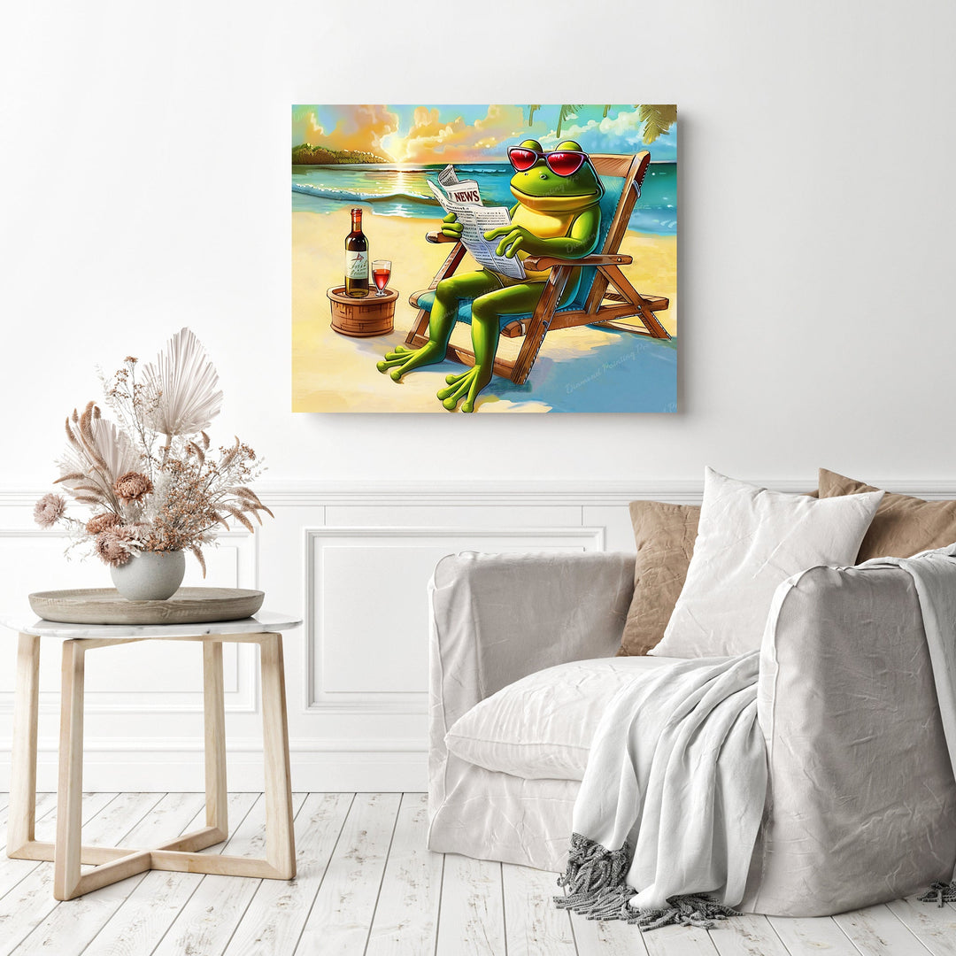 Mr Frog's Beach Retreat | Diamond Painting