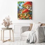 Mushrooms and Chipmunks Diamond Painting as Home Decor