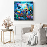 Under the Sea | Diamond Painting Displayed as Home Decor