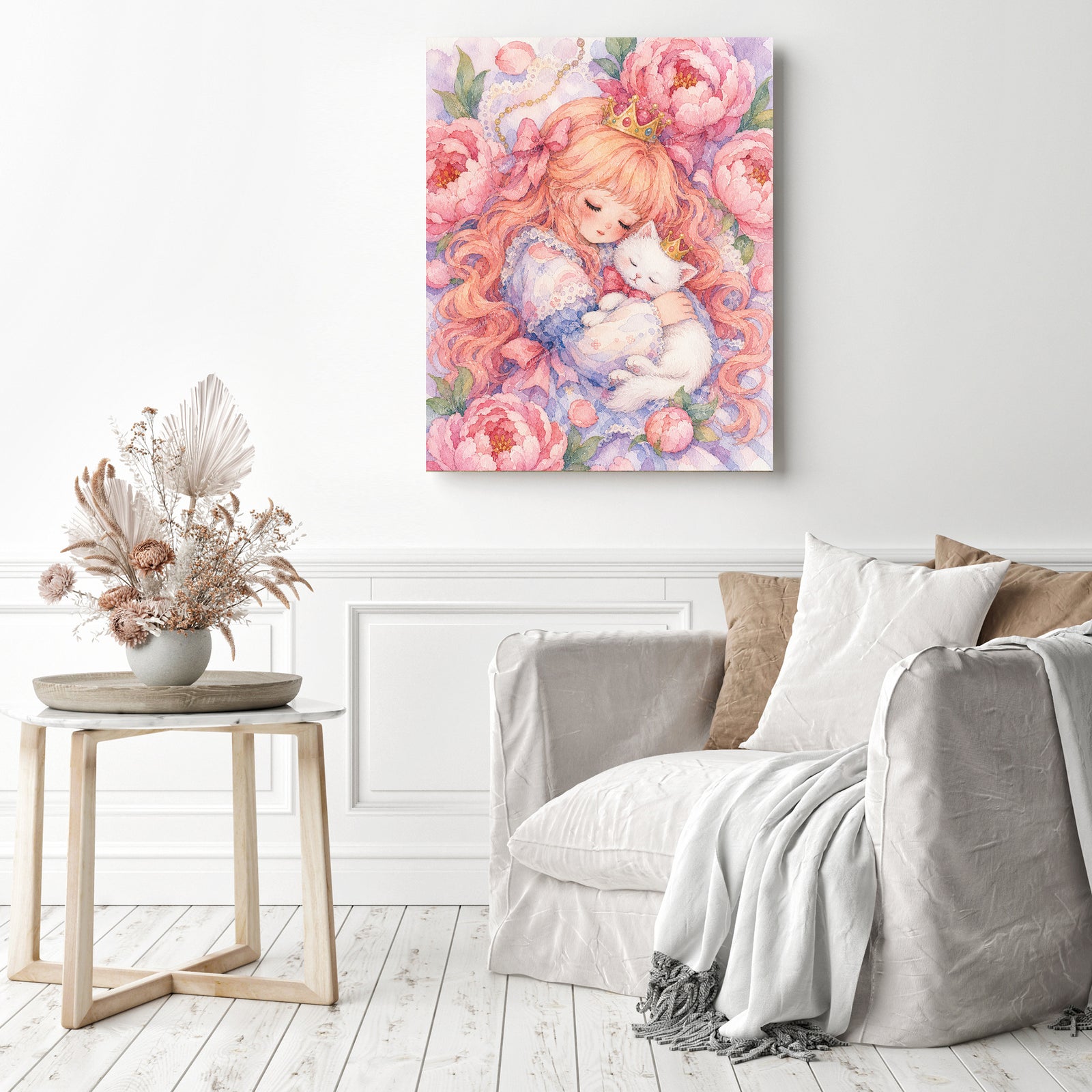 Peony Dreams Diamond Painting as Home Decor
