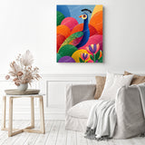 Pop Art Peacock Diamond Painting as Home Decor