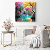 Rainbow Falls Diamond Painting as Home Decor