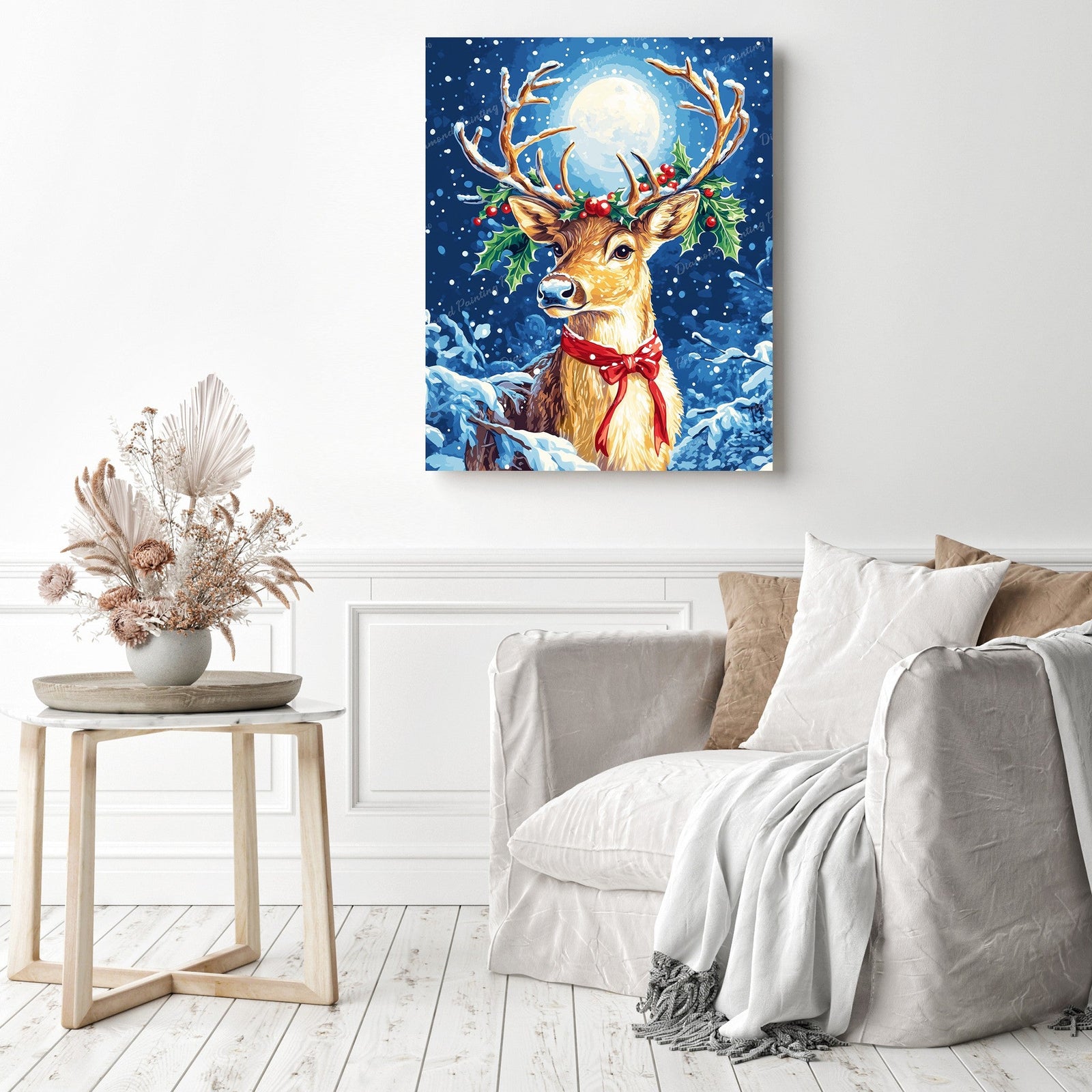 Reindeer's Christmas Eve Diamond Painting as Home Decor