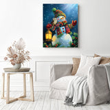 Snowman and Owl Diamond Painting as Home Decor