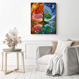 Solstice Tree of Life Diamond Painting as Home Decor