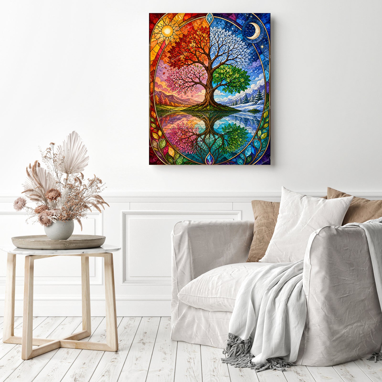 Solstice Tree of Life Diamond Painting as Home Decor