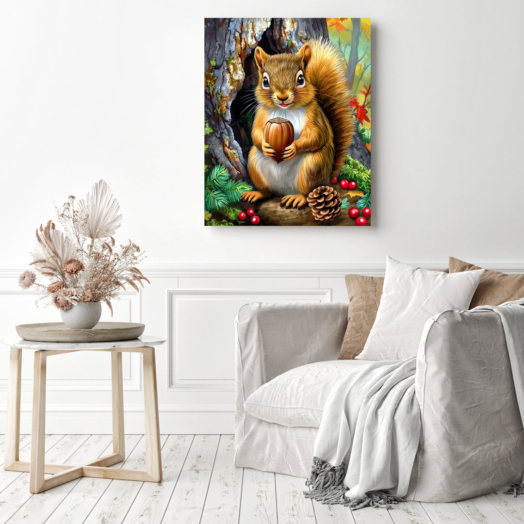 Squirrel's Treasure | Diamond Painting