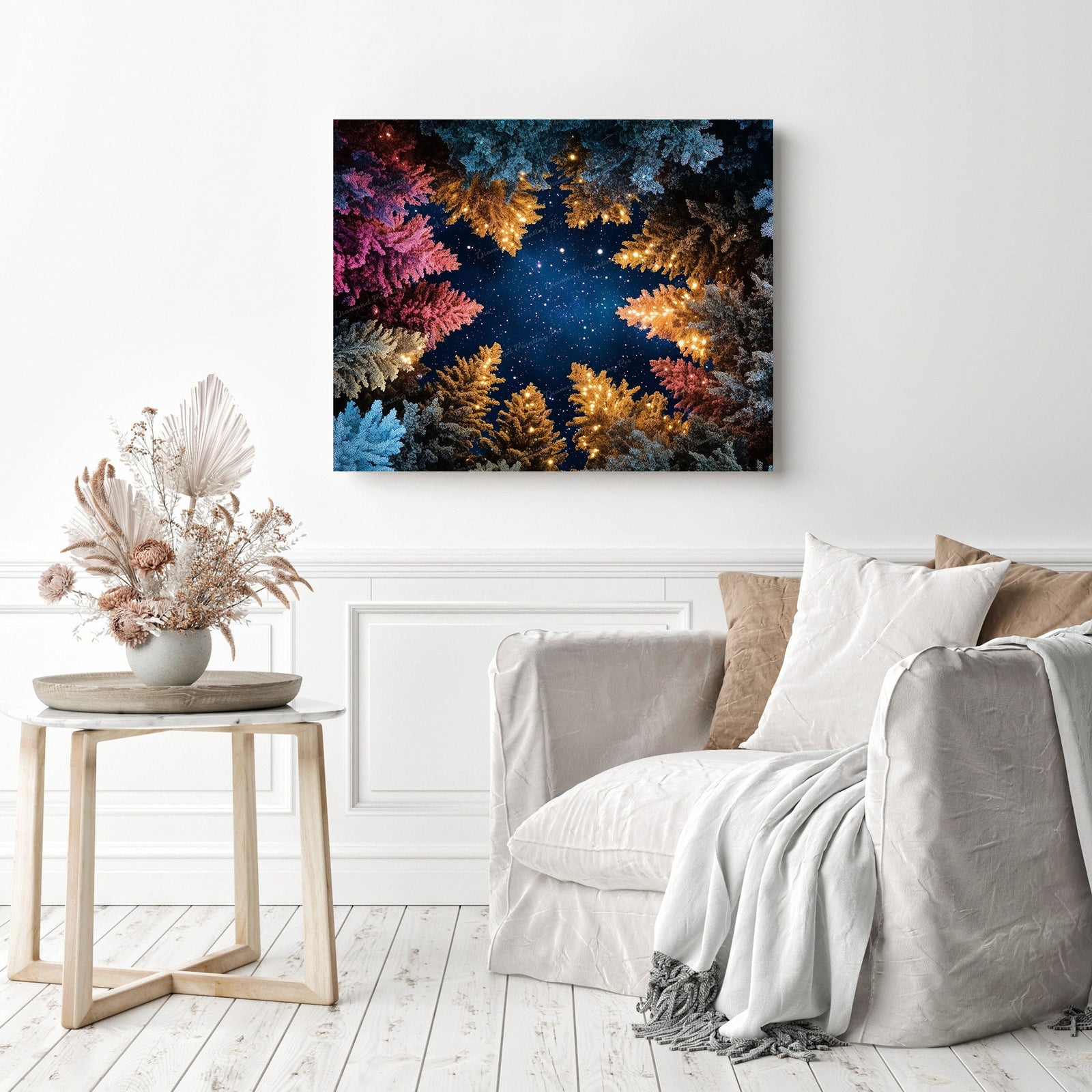 Starlit Forest Diamond Painting as Home Decor