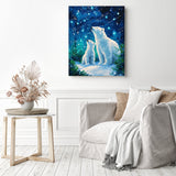 Starry Night Polar Diamond Painting as Home Decor