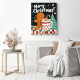 Sweet Sips of Christmas Joy Diamond Painting as Home Decor