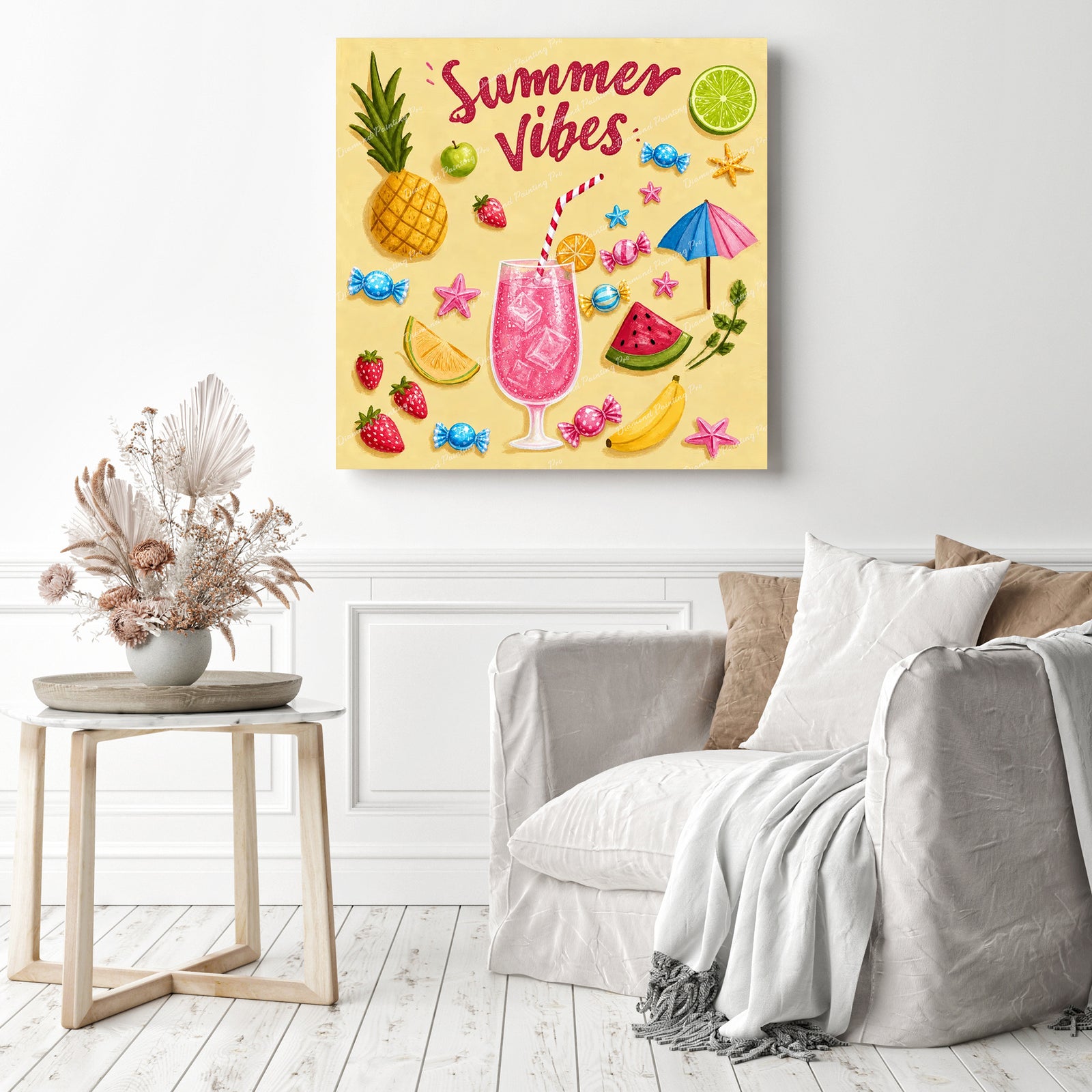 Sweet Summer Vibes Diamond Painting as Home Decor