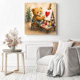 Teddy Bear Painting Diamond Painting as Home Decor