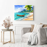 Tropical Beach Diamond Painting as Home Decor