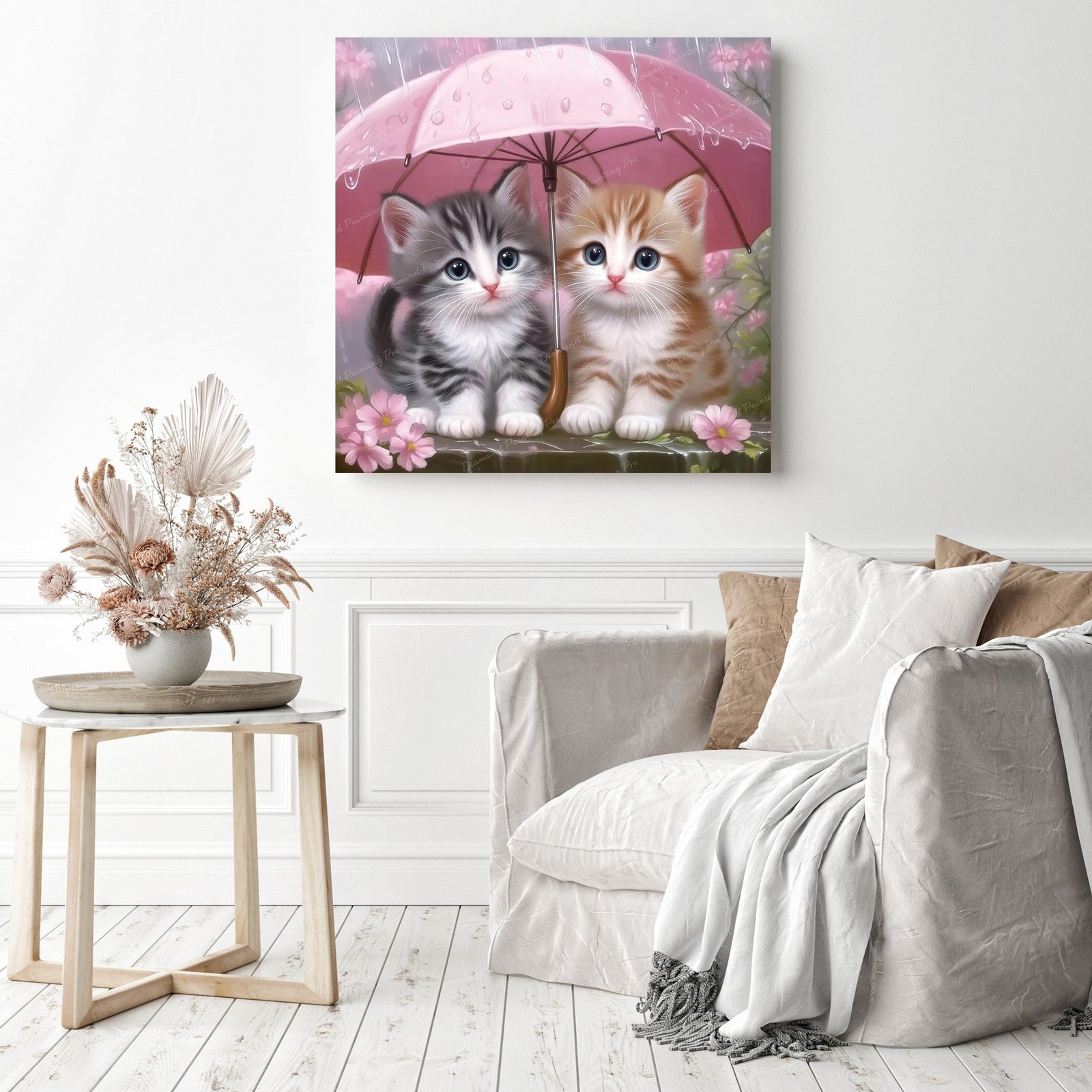 Umbrella Buddies Diamond Painting as Home Decor