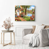 Waterside Tea for Two Diamond Painting as Home Decor