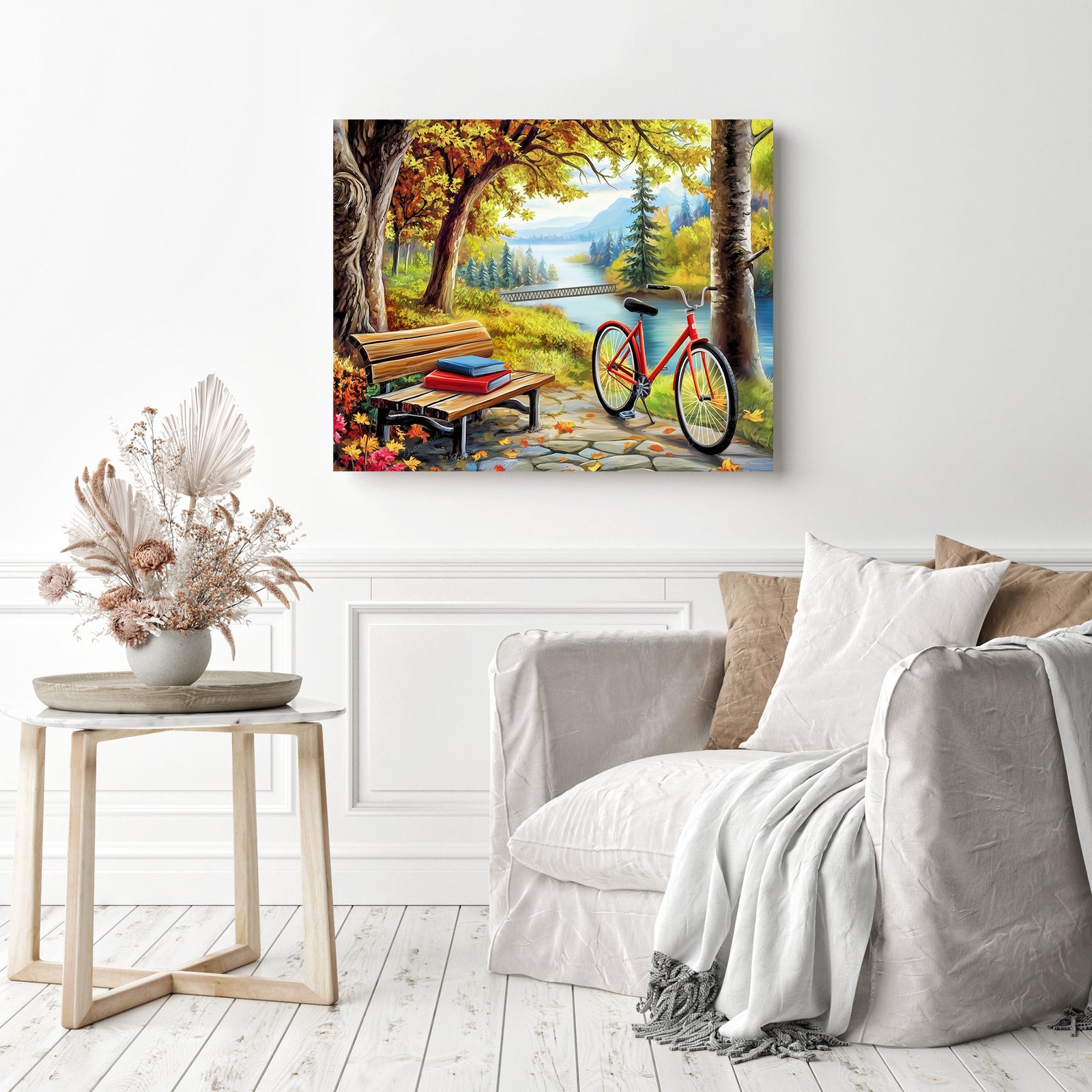 Whispers of Fall | Diamond Painting Displayed as Home Decor