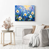 White Daisy Blooms Diamond Painting as Home Decor