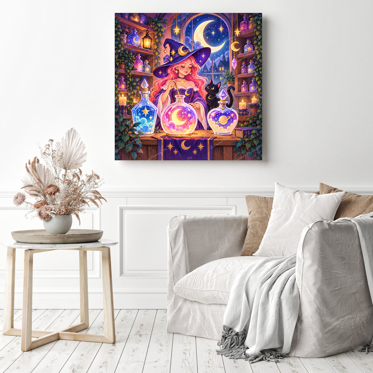 Witch's Potion Shop Diamond Painting as Home Decor