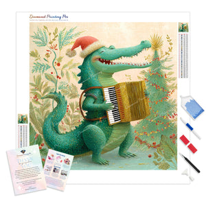 Alligator Musician | Diamond Painting