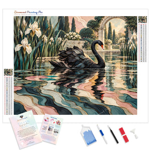 Black Swan Reflection | Diamond Painting