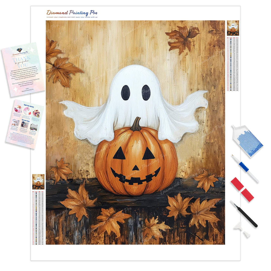 Boo and Pumpkin | Diamond Painting