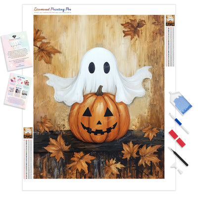 Boo and Pumpkin | Diamond Painting