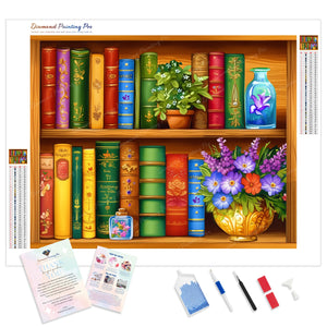 Books and Blooms | Diamond Painting