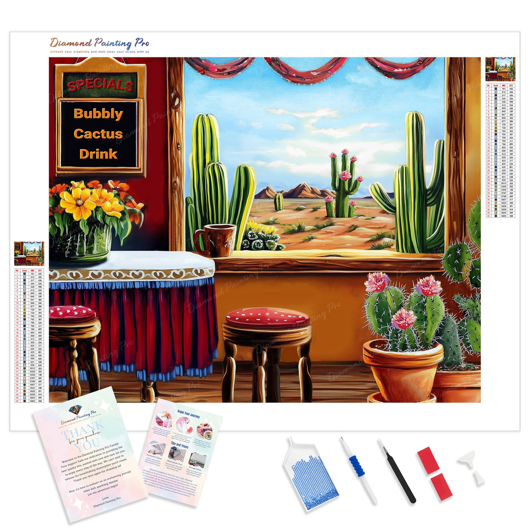 Cactus Cafe Oasis | Diamond Painting