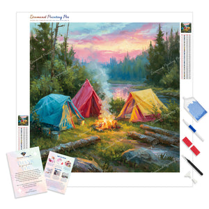 Campfire Retreat | Diamond Painting