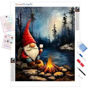 Camping Gnome | Diamond Painting