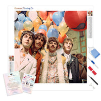 The-Beatles Close-up | Diamond Painting Kit - Full Drill - Square or Round Diamonds with AB Drills Option