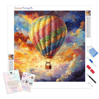Cloudland Voyager Diamond Painting Kit - Full Drill / Square or Round Diamonds with AB Drills Option