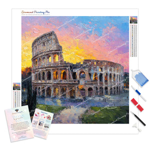 Colosseum at Sunset | Diamond Painting