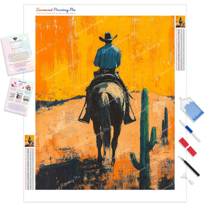 Cowboy Riding | Diamond Painting
