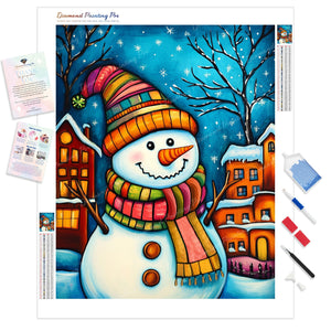 Cozy Snowman | Diamond Painting