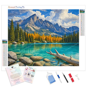 Crystal Alpine Shore | Diamond Painting