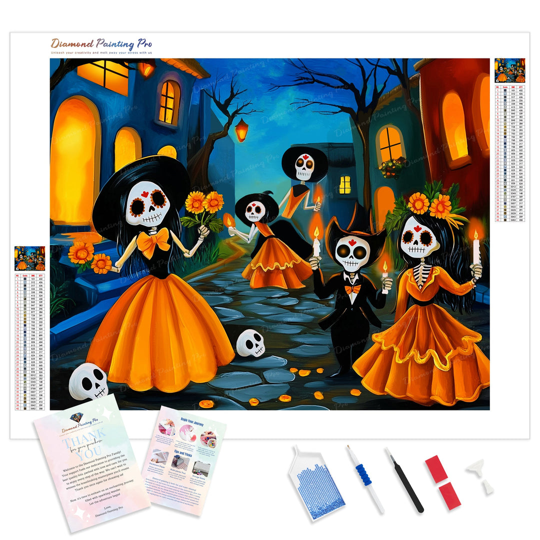 Dancing Skeletons | Diamond Painting