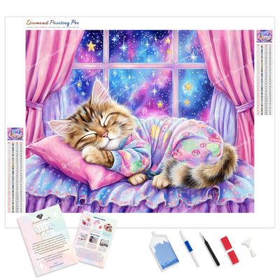 Dreaming of the Cosmos Diamond Painting Kit - Full Drill / Square or Round Diamonds with AB Drills Option