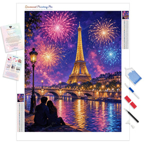 Eiffel Tower Fireworks | Diamond Painting