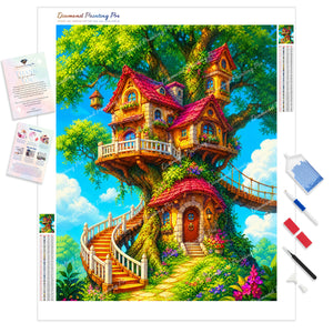 Enchanted Canopy Cottage | Diamond Painting