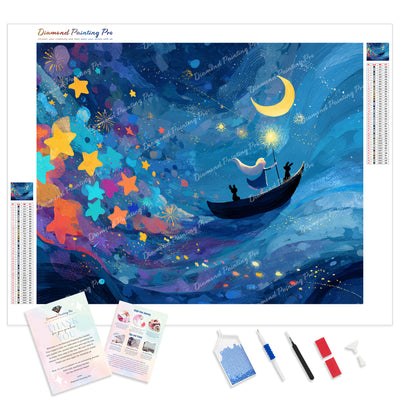 Fantasy Voyage Diamond Painting Kit - Full Drill / Square or Round Diamonds with AB Drills Option