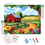 Farm Country Serenity | Diamond Painting Kit - Full Drill - Square or Round Diamonds with AB Drills Option