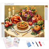 Feast of Gratitude Diamond Painting Kit - Full Drill / Square or Round Diamonds with AB Drills Option